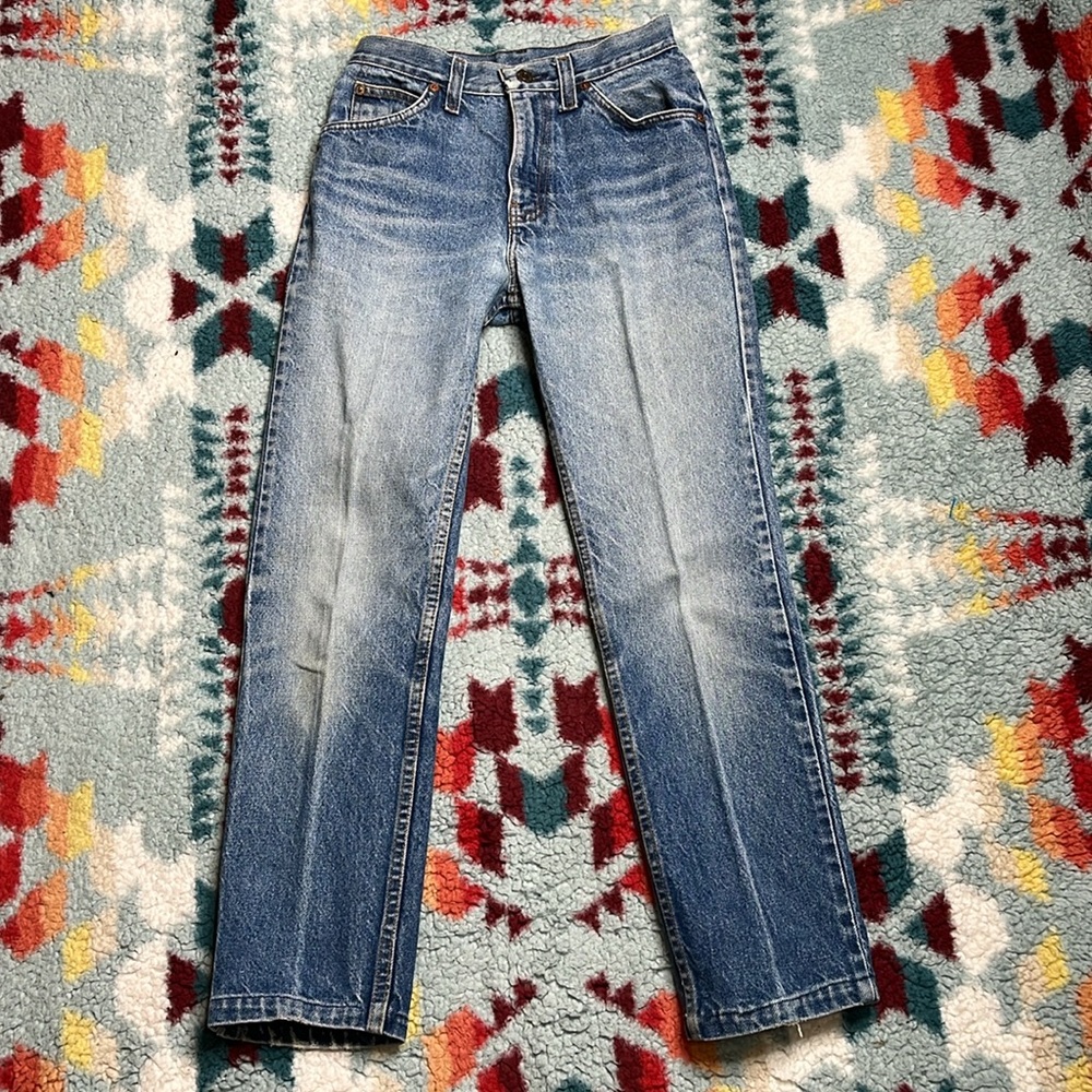 Levi’s vintage 80s orange tab cropped jeans 24” waist - Picture 3 of 13